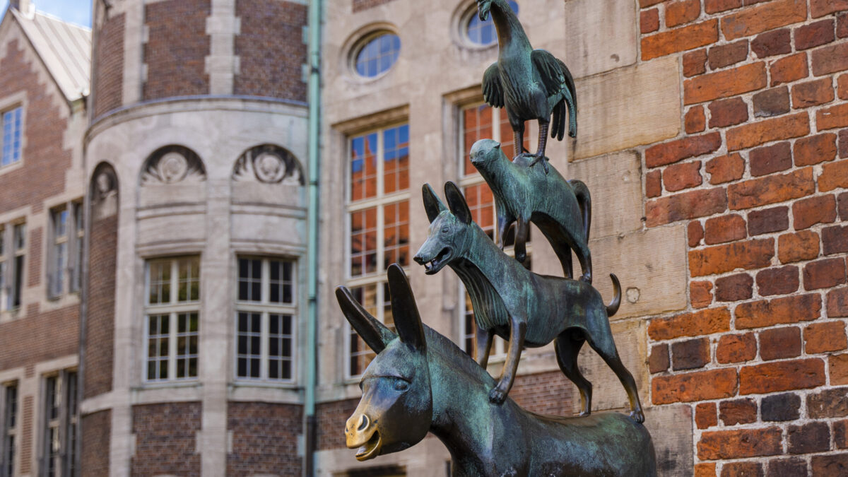 Die Bremer Stadtmusikanten.