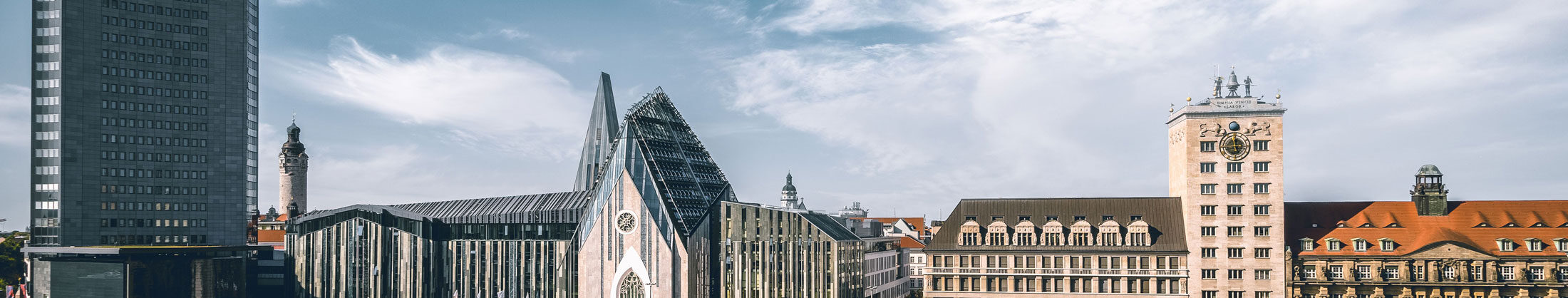 Skyline von Leipzig.