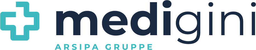 Logo: medigini der Arsipa Gruppe