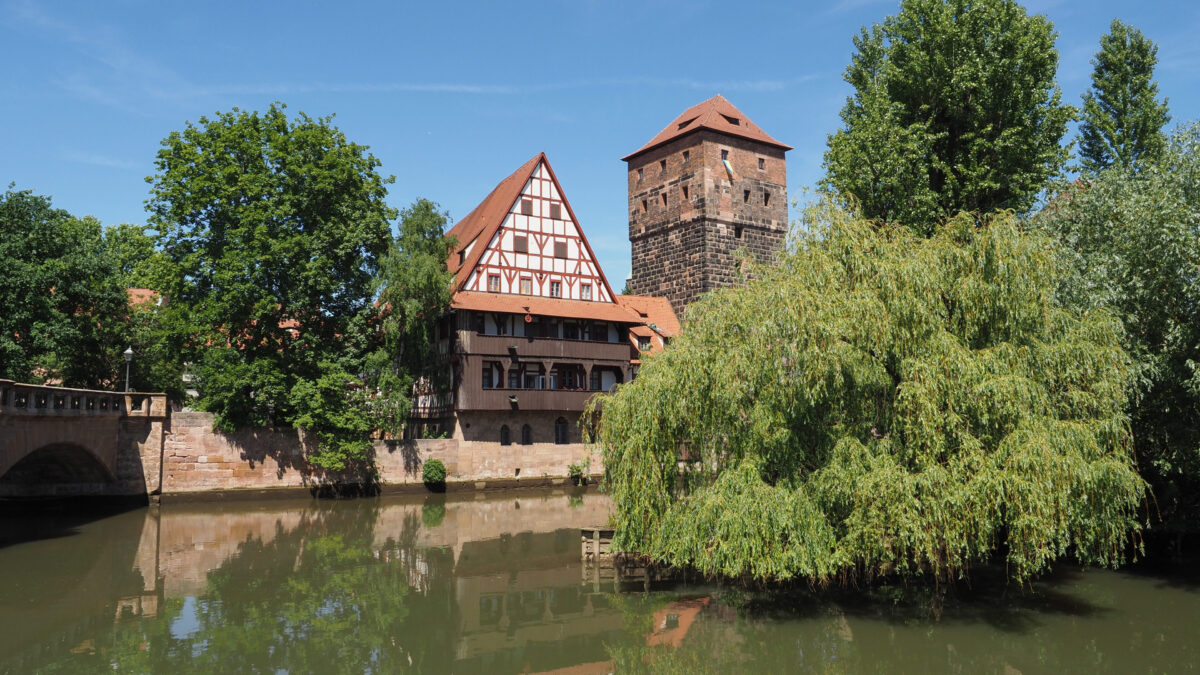 Stadtansicht aus Nürnberg.