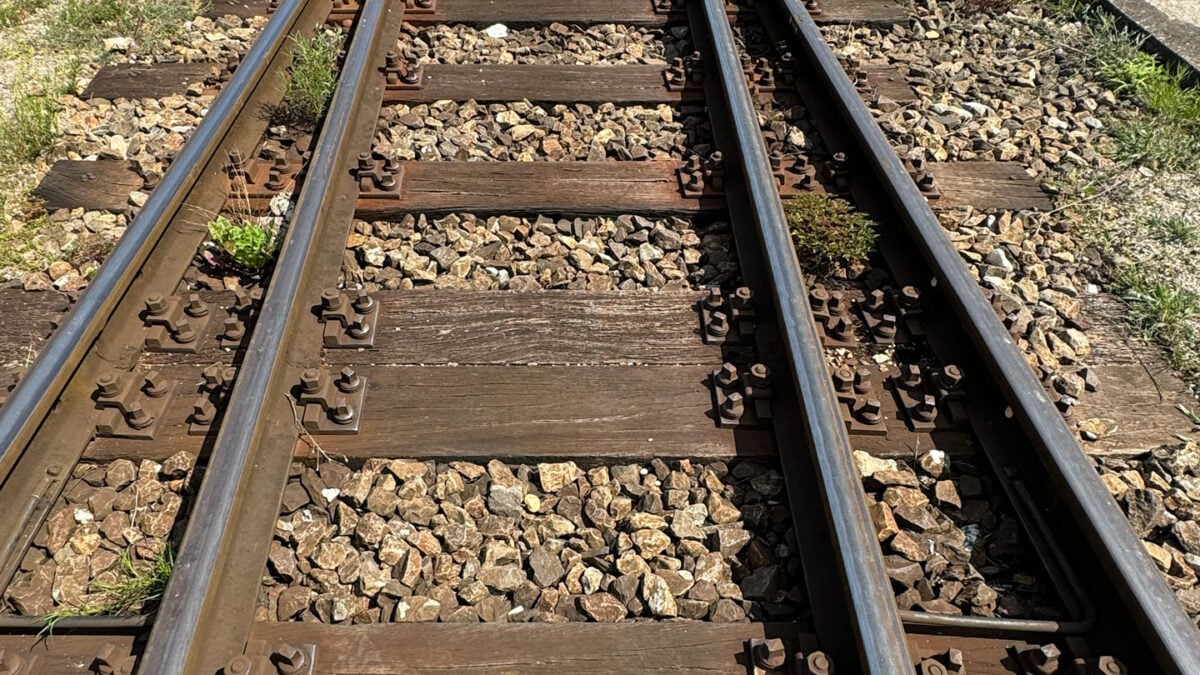 Bahnschiene.