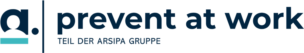 prevent at work Logo Teil der Arsipa Gruppe