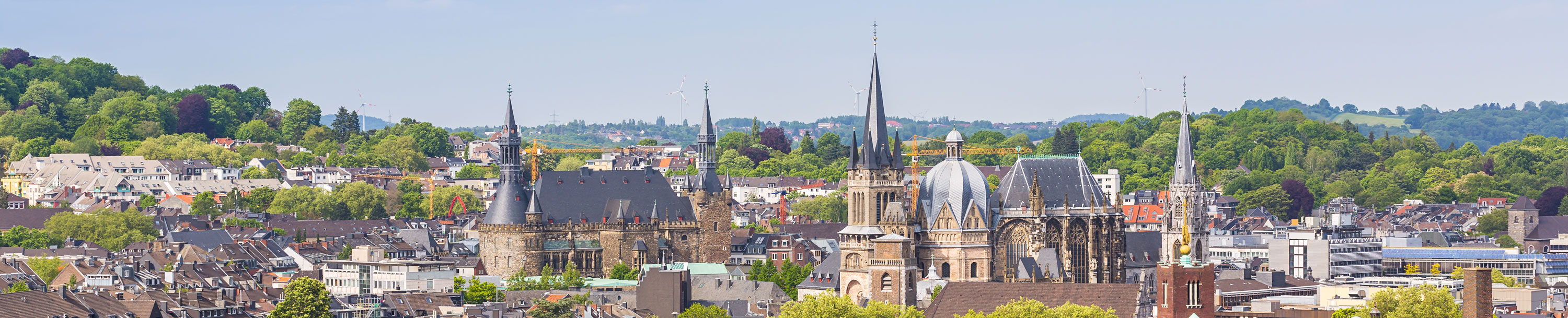 Skyline von Aachen.